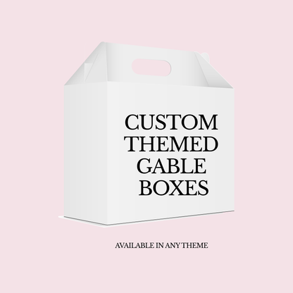 Personalized Gable Boxes Party Favors