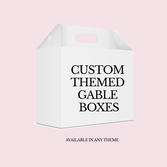 Personalized Gable Boxes Party Favors