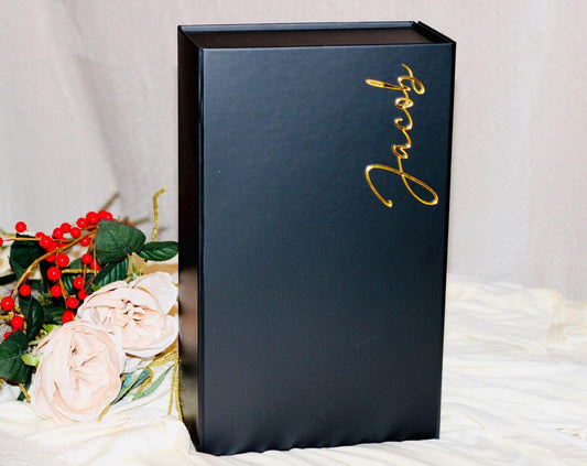 Personalized Gift Box Premium Keepsake Personalized for Weddings Bridesmaids Christmas Birthday Business Branding Special Events Magnetic